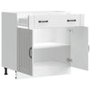 Kitchen Base Cabinet Lucca White Engineered Wood