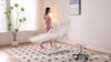 White Massage Table Bed Hydraulic Couch Beauty Salon Recliner Chair with Stool