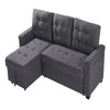 3 Seater Sofa Bed Corner Couch Sectional Settee Sleep Reversible Storage Chaise