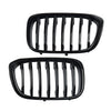 For X4 G02 X3 G01 18-21 Front Kidney Grille Grill Gloss Black Single Slats