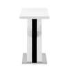 Axara Console Table Rectangular In White And Black High Gloss