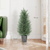 Artificial Cypress Trees with PE Leaves for Indoor Outdoor Set of 2