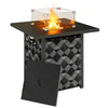 Square Propane Gas Fire Pit Table,12 KW Firepit Outdoor Patio Heater