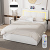 NEW STORAGE UPHOLSTERED BED FRAME 4FT6 DOUBLE WITH USB PORT & LED LIGHT,4 DRAWER