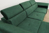 Easy Clean Corner Sofa Bed Velour with Storage Sleep Function New MADRYT MINI