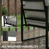 Garden Furniture Set, 4 Piece Patio Furniture with Slatted Table
