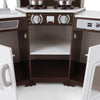Kids Corner Wooden Playset Pretend Toddler Kitchens Cooking Toy Light