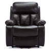 CHESTER DUAL MOTOR RISER ELECTRIC LEATHER RECLINER ARMCHAIR HEATED MASSAGE CHAIR
