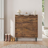 Shoe Cabinet w/2 Flip Drawers,Freestanding Wooden Storage with Adjustable Shelf