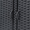 400 Litre PE Wicker Shed Waterproof Outdoor Garden Storage Box Furniture Utility