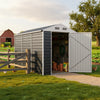 3-10FT Galvanised Garden Storage Shed Outdoor Apex /Pent Roof Log Tool House Box
