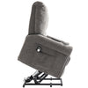 Electric Riser Recliner Armchair 8 Point Heated Massage Sofa w/ Cup Holder Grey