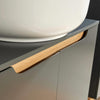 Under Sink Basin Unit Bathroom Grey Storage Cupboard Shelving Furniture Unit