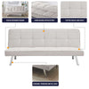 Cream Sofa Bed 3 Seater Click Clack - Britney
