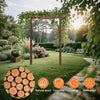Wooden Garden Arch Plant Climbing Trellis Wedding Arbor for Patio Lawn Backyard