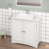 Modern Sink Organizer Storage Cabinet Under Sink Cabinet-White