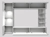 TV Wall Unit 250cm LED Cabinet Set Modern Living Room Storage