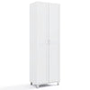 Kitchen Freestanding Pantry Cabinet with Adjustable Shelf-White
