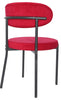 2 Velvet Dining Chairs Velvet Seat Chairs Plush velvet seat and backrest