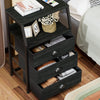 Bedside Table Cabinet with 3 Drawer Nightstand Bedroom Storage Chest of Drawer