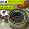 5M-50M Garden Hose Pipe Reinforced Braided PVC Outdoor Watering Hosepipe Reel