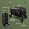 VonHaus Foldable Camping Trolley 200L Festival Cart Wagon on Wheels
