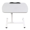 Overbed Table Adjustable Over Hospital Bed Tray with Wheels for Home Use
