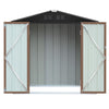 Metal Steel Garden Shed 6x8ft,3x5ft Storage Sheds Lockable Outdoor Tool House