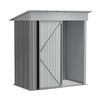 5x3ft Metal Galvanized Garden Shed Waterproof Outdoor Tools Storage Small House