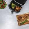 Daewoo Family Size 8L Digital Air Fryer w Window & Divider for 2x4L Dual Cooking