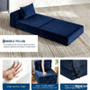 4-in-1 Folding Sofa Bed Convertible Lazy Floor Couch Futon Mattress Single Guest