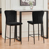 Set of 2/4/6 Bar Stools Velvet Breakfast Bar Chairs Kitchen Office Restaurant