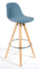 Bar Stools Kitchen Breakfast Chairs Dining Modern Wooden Velvet | Set of 2