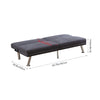 Upholstered 3 Seater Fabric Sofa Bed Sleeper Couch Sofabed Settee Recliner Beds