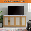 Double Cat Litter Box Enclosure for 2 Cat Hidden Furniture w/ Sisal Door Cabinet