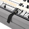 Ottoman Storage Gas Lift Bed Upholstered 4ft6 Double Bed Frame with Drawer Grey