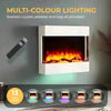 Wall Mounted Electric Fire with Log & Crystal Fuel Bed - Endeavour Fires Haxby