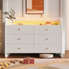 6-Drawer Sideboard Storage Chest of Drawers for Living Room Bedroom Dining Room