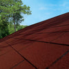Pack of 18 Red 3-Tab Felt Shingles Shed Roofing Tile Asphalt Roof Shingle 2.61m²