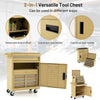5-Drawer Rolling Tool Chest High Capacity Tool Storage Cabinet Yellow