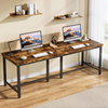200 x 60cm Extra Long Computer Desk, Industrial Rectangular Double Office Desk