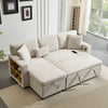 Corner Sofa Bed 3 Seater Sofa with Storage & Bed Function for Small Space, Beige