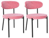 2 Velvet Dining Chairs Velvet Seat Chairs Plush velvet seat and backrest