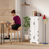 Accent Floor Storage Cabinet Kitchen Cupboard with 2 Large Doors