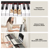 ♬Mustar 88 Key Semi Weighted Digital Piano Portable Keyboard Stool Chair