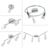 1 2 3 4 Way Adjustable LED Ceiling Lights Spotlight Fitting Kitchen Bar Lighting