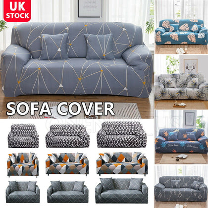 1 2 3 Seater Floral Elastic Soft Sofa Couch Covers Stretch Slipcover Protector - Quildinc