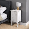 1 Door 1 Drawer Bedside Cabinet Nightstand Side Table Wooden Bedroom Furniture