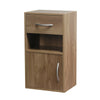 1 Door 1 Drawer Wooden Bedroom Bedside Cabinet Shelf Nightstand Side Table Unit