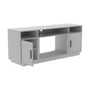 Living Room TV Stand with Electric Fireplace Fire LED Flame Heating Cabinet Unit